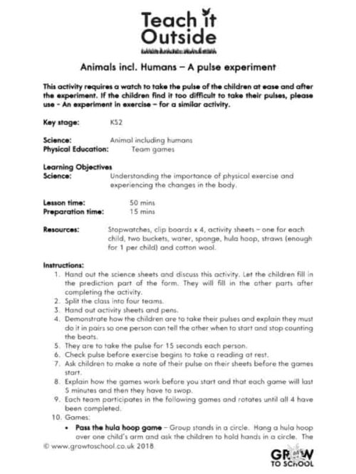A Pulse Experiment