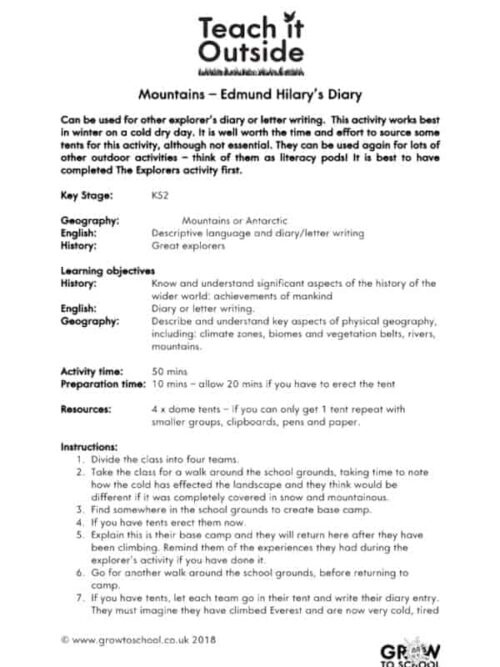 Edmund Hilary’s Diary