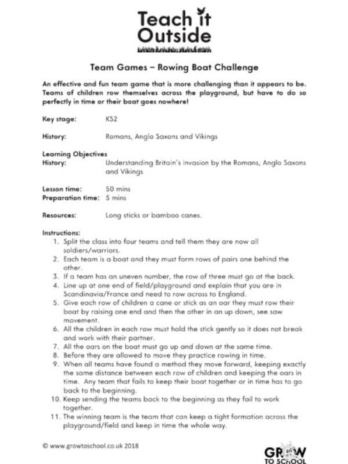 Rowing Boat Challenge
